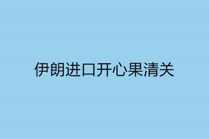 伊朗進口開心果清關檢驗內容有哪些