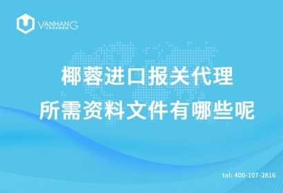 椰蓉進(jìn)口報(bào)關(guān)代理所需資料文件有哪些呢?