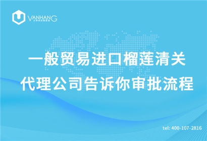 一般貿(mào)易進(jìn)口榴蓮清關(guān)代理公司告訴你審批流程
